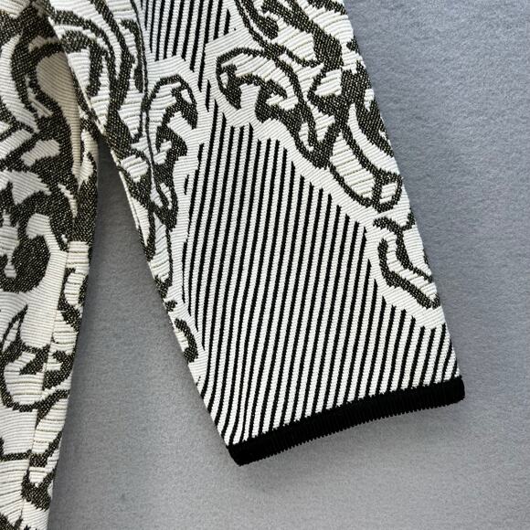 Isle by Melis Kozan Dress Women's Large White Black Knee Length Classic Cocktail - Picture 5 of 11